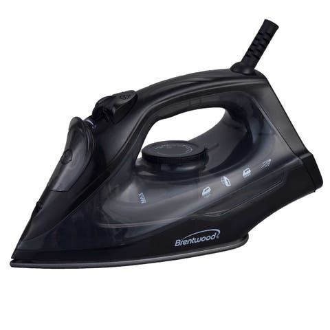 1200W Lightweight Non-Stick Steam Iron in Black