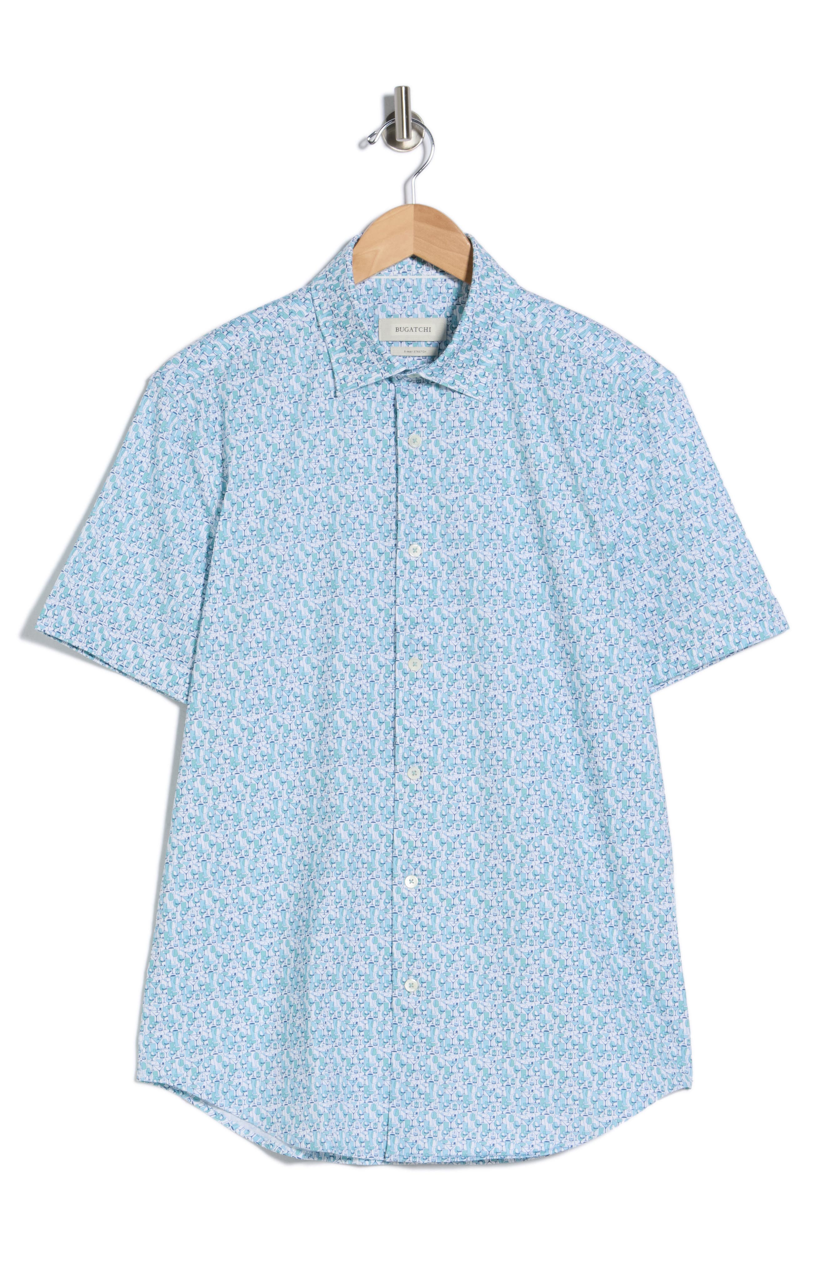 Bugatchi Short Sleeve Woven Shirt