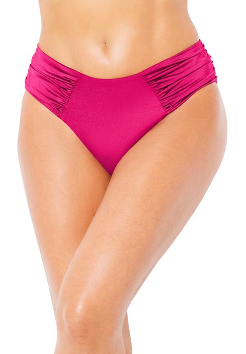Shimmer Side Ruched Swim Brief (Plus Available)