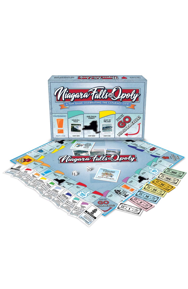 Late for the Sky Niagara Fallsopoly Monopoly Board Game, Alternate, color, Multicolored