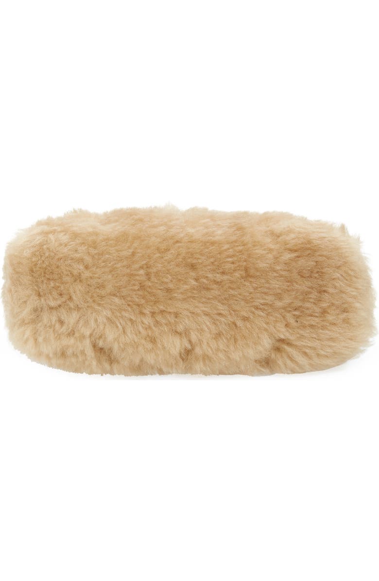 Saint Laurent Small Lou Puffer Genuine Shearling Pouch, Alternate, color,