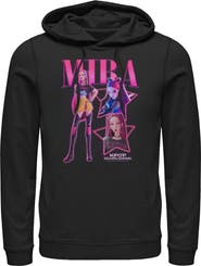 KPop Demon Hunters Mens KPop Demon Hunters Mira Super Star Logo Lightweight Hoodie