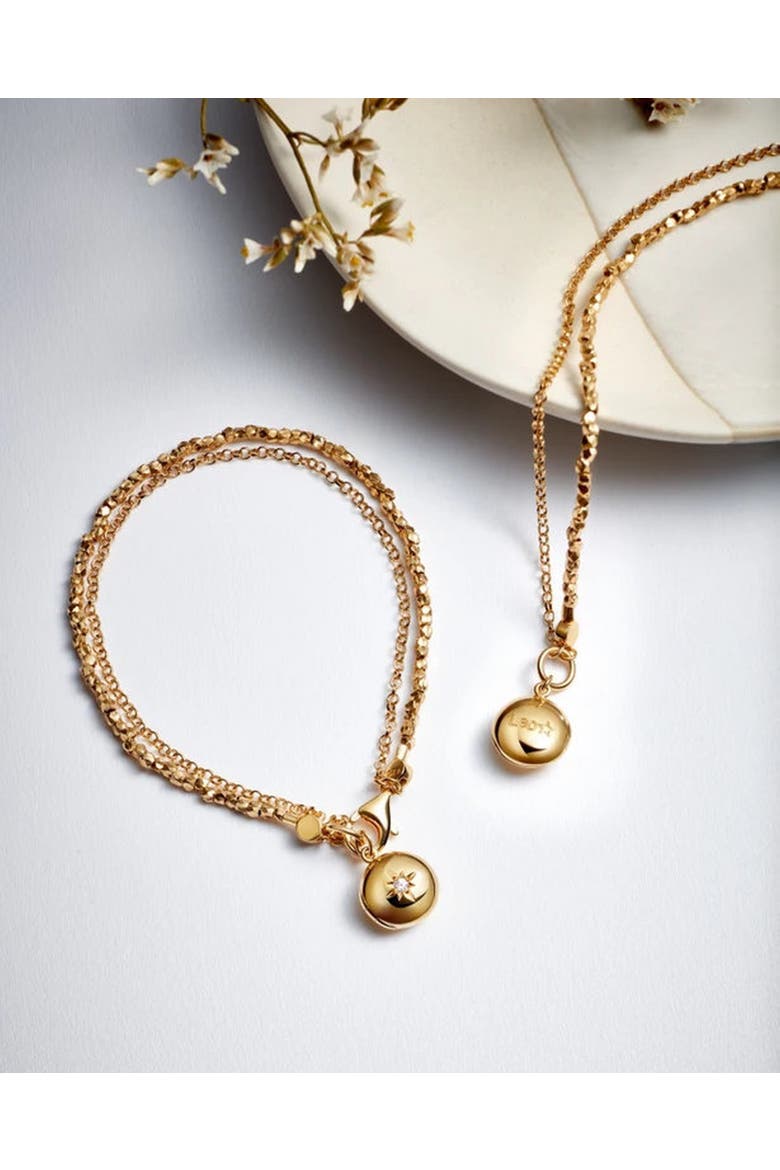 Gold Biography Locket Bracelet, Alternate, color, Gold