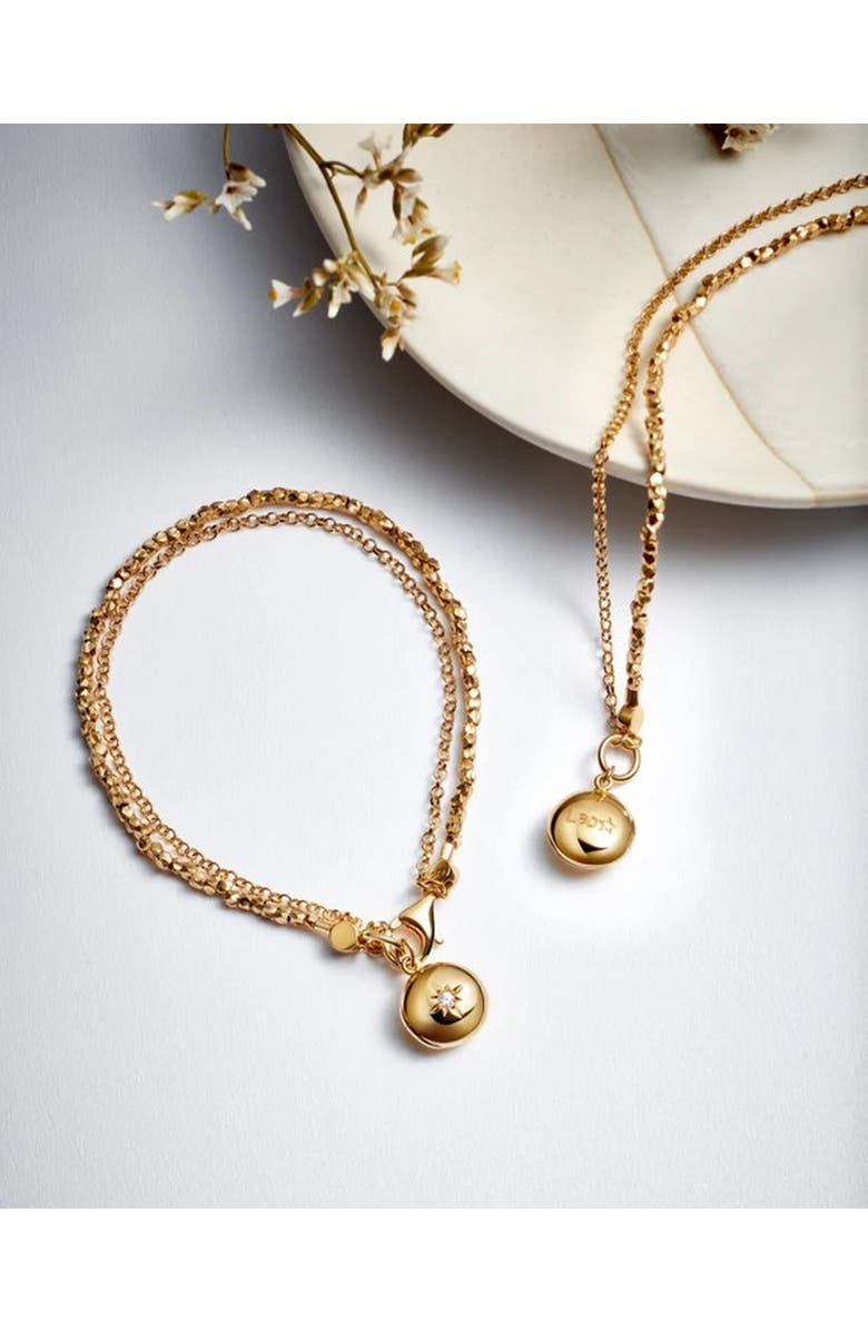 Astley Clarke Gold Biography Locket Bracelet, Alternate, color, Gold