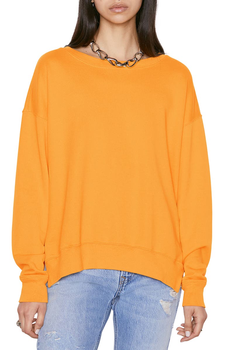 FRAME Side Slit Sweatshirt, Main, color, 
