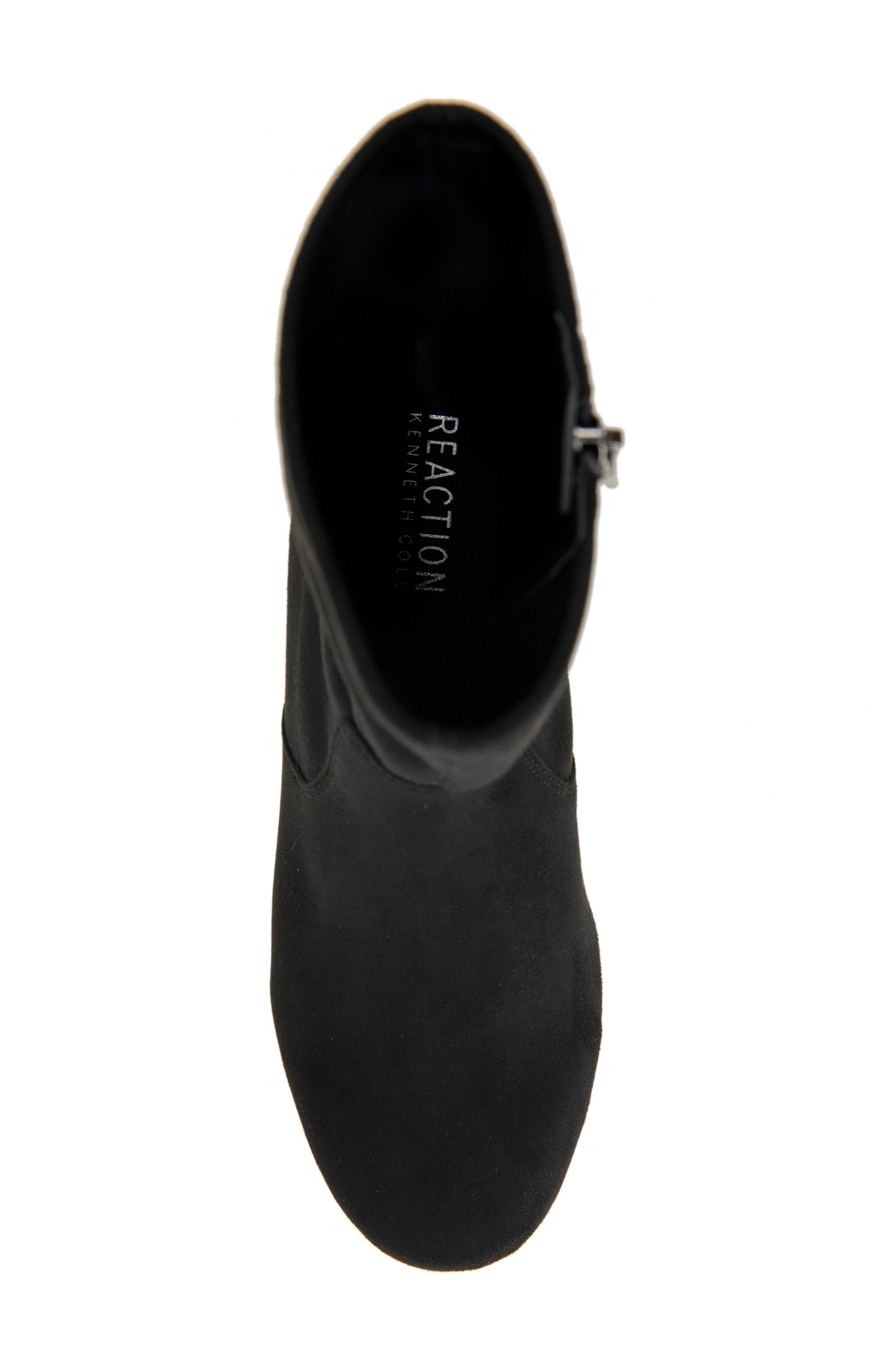 Reaction Kenneth Cole Raleigh Block Heel Bootie, Alternate, color, Black Micro