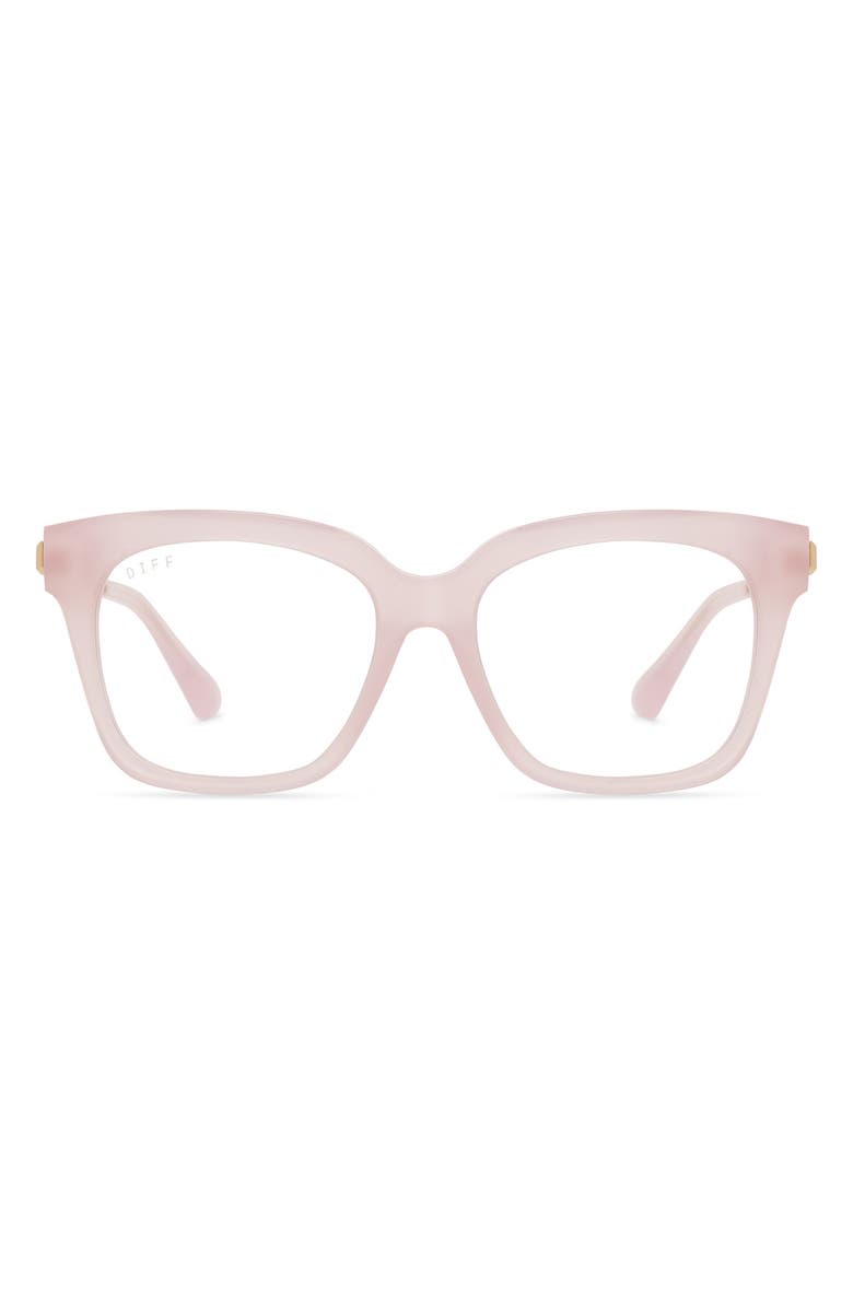 DIFF Bella 50mm Square Optical Glasses, Main, color, Coquille