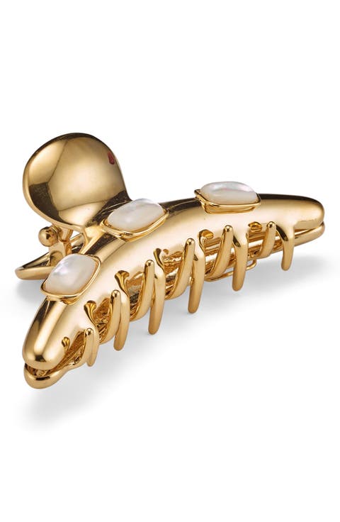 Vega Mother-of-Pearl Hair Claw Clip