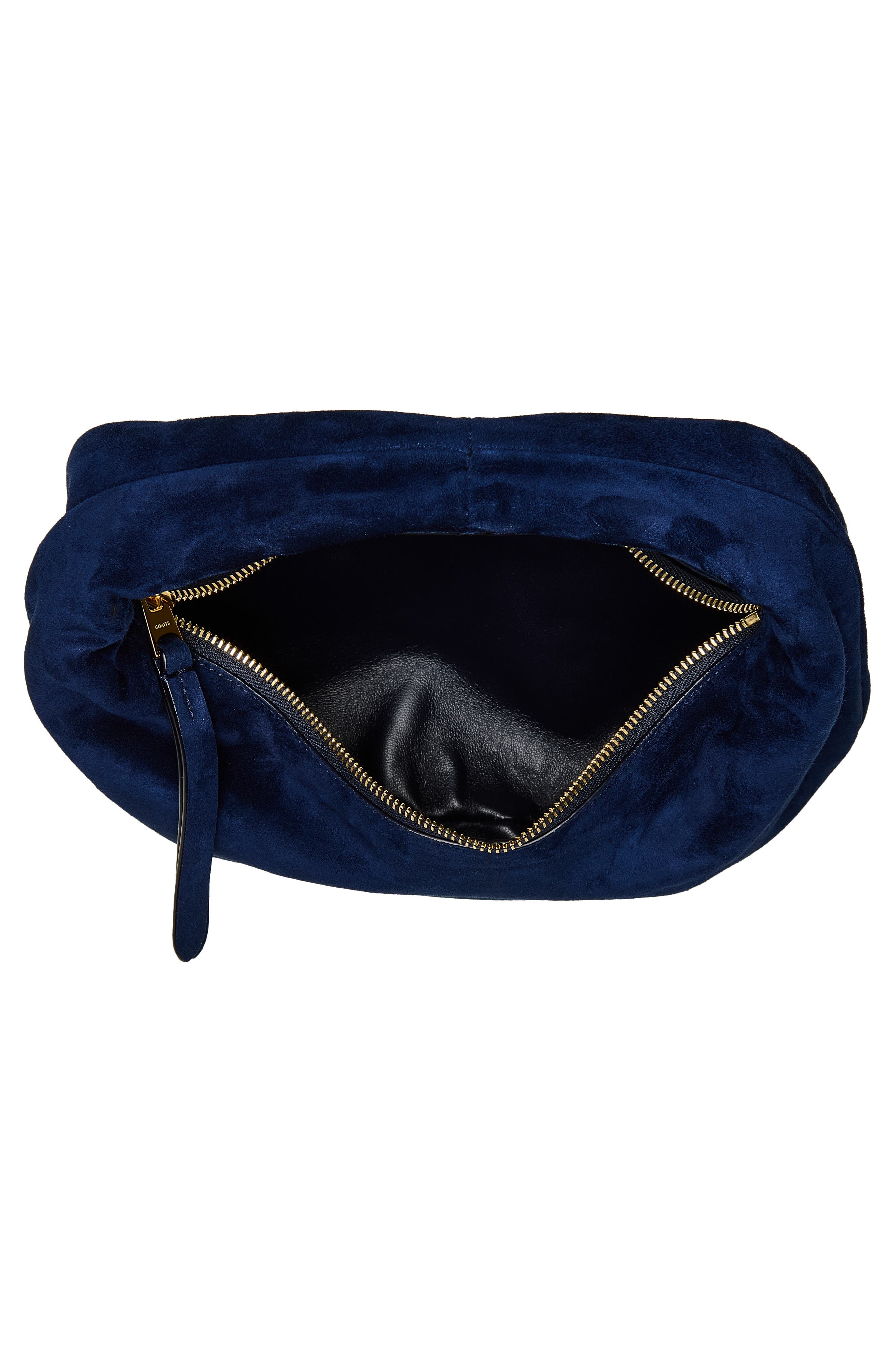 Mini Olivia Suede Hobo Bag, Alternate, color, MIDNIGHT NAVY