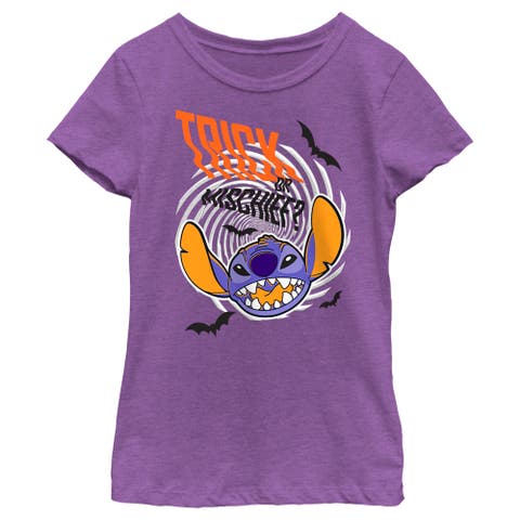 Girl's Lilo & Stitch Trick or Mischief  Graphic T-Shirt