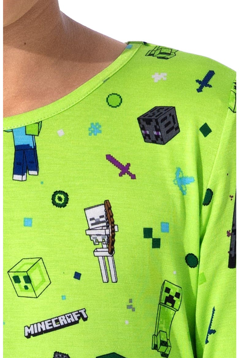 Kids' Minecraft Mob Squad Set of 2 Piece Pajamas, Alternate, color, Minecraft Mob Squad
