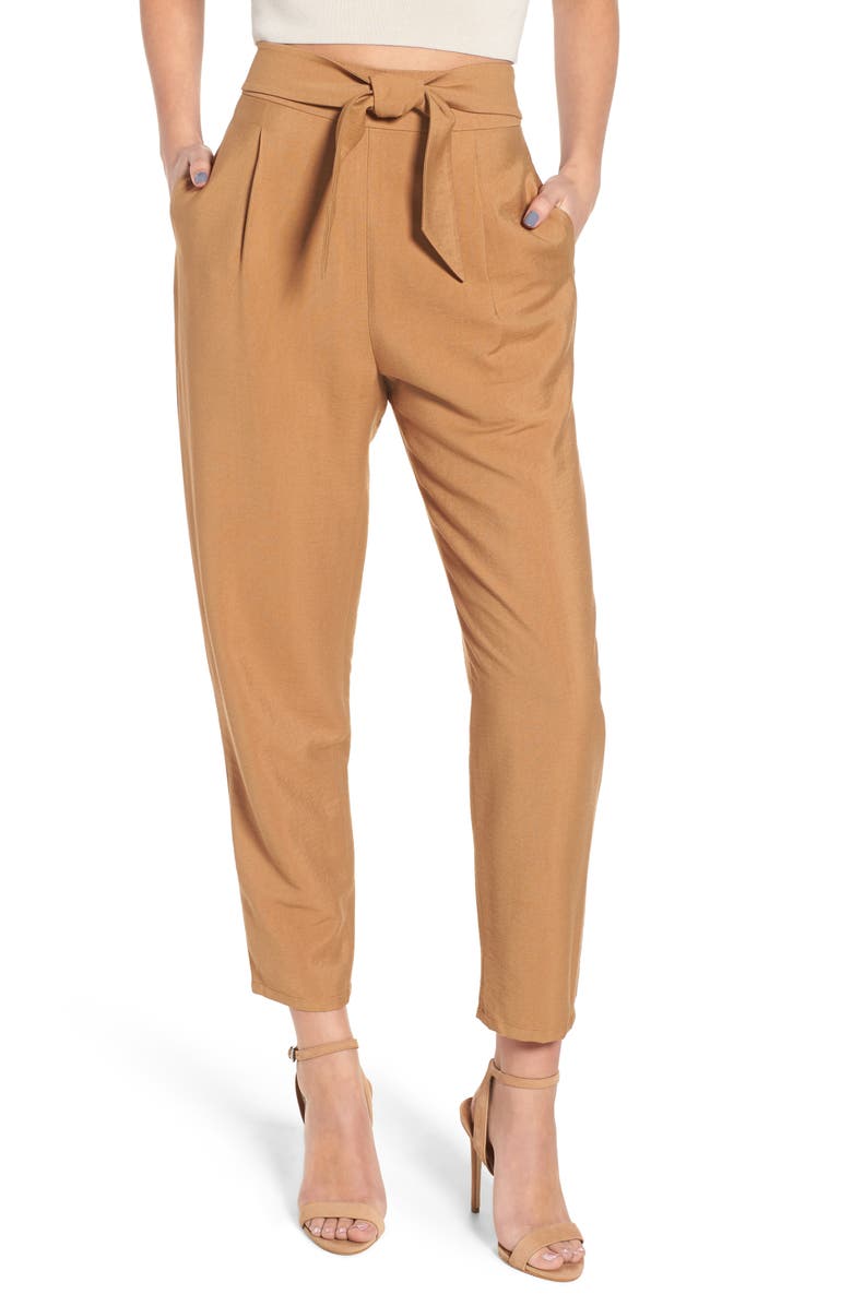 Leith Tie Front Pant, Main, color, 