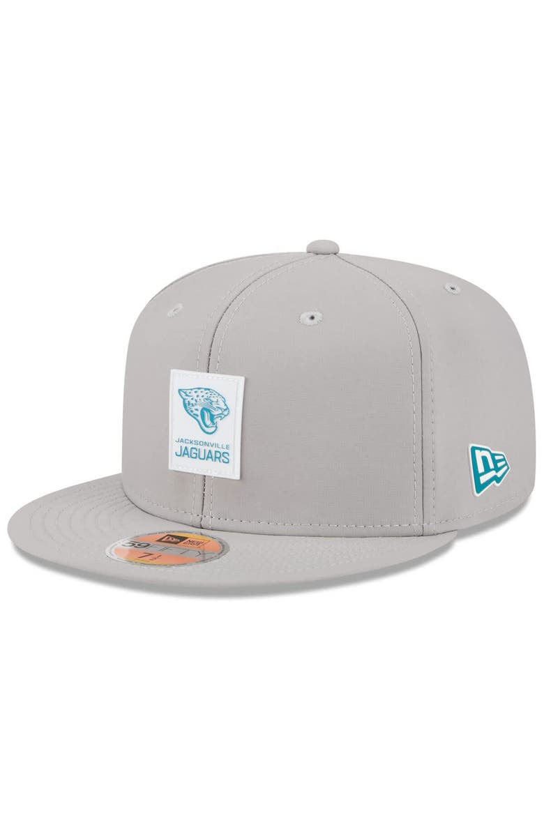 New Era Men's New Era Gray Jacksonville Jaguars 2025 Sideline  59FIFTY Fitted Hat, Main, color, Gray