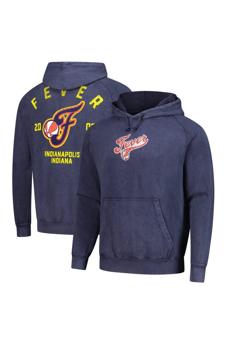 Unisex Stadium Essentials Denim Indiana Fever Get Back Oversized Vintage Raglan Pullover Hoodie, Main, color, Denim