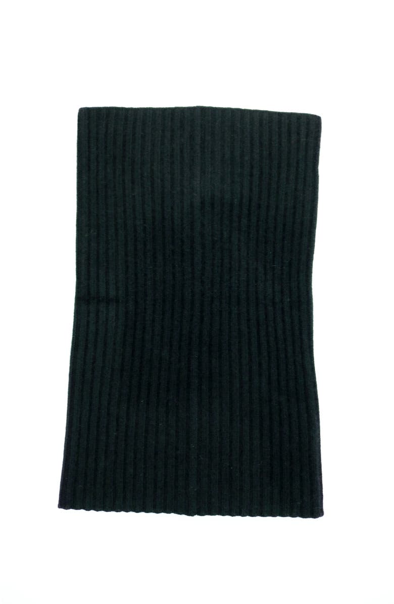 Portolano Cashmere chunky neck warmer, Alternate, color, Black