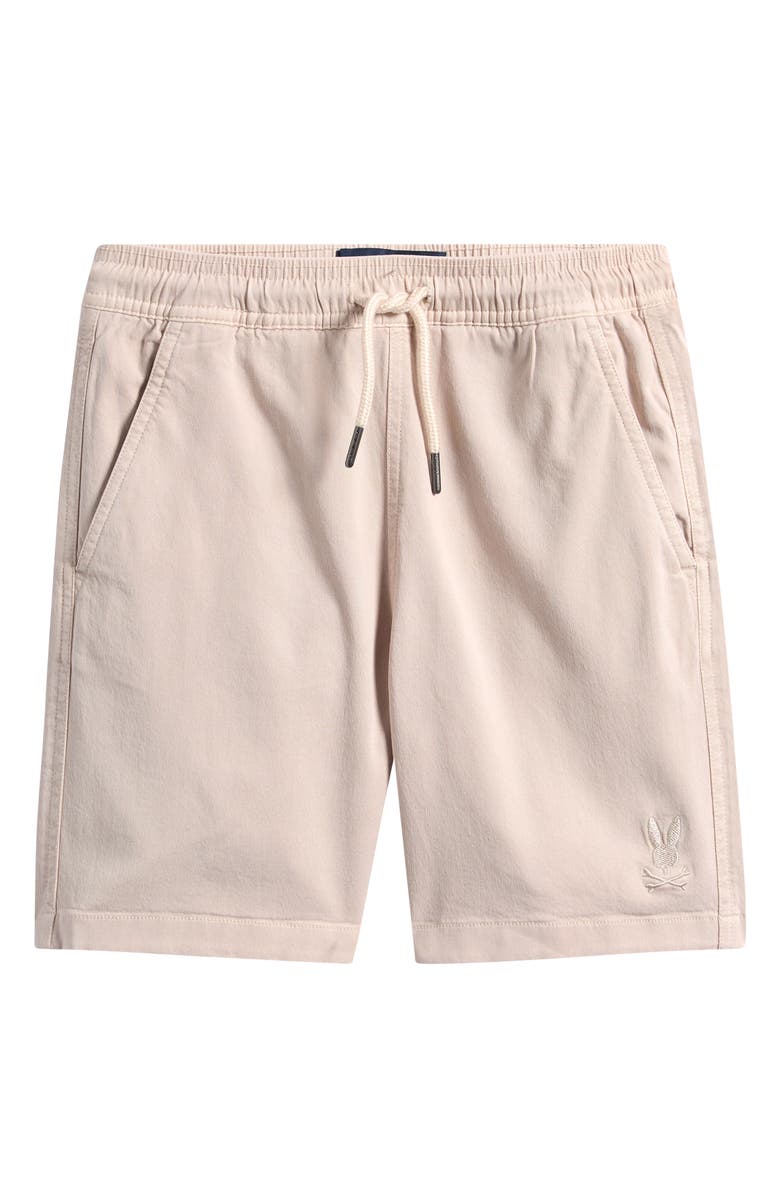 Psycho Bunny Kids' Willis Stretch Woven Shorts, Main, color, Natural Linen