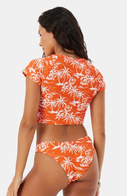 ROXY ROXY VACAY VIBES CROP SHORT SLEEVE RASHGUARD