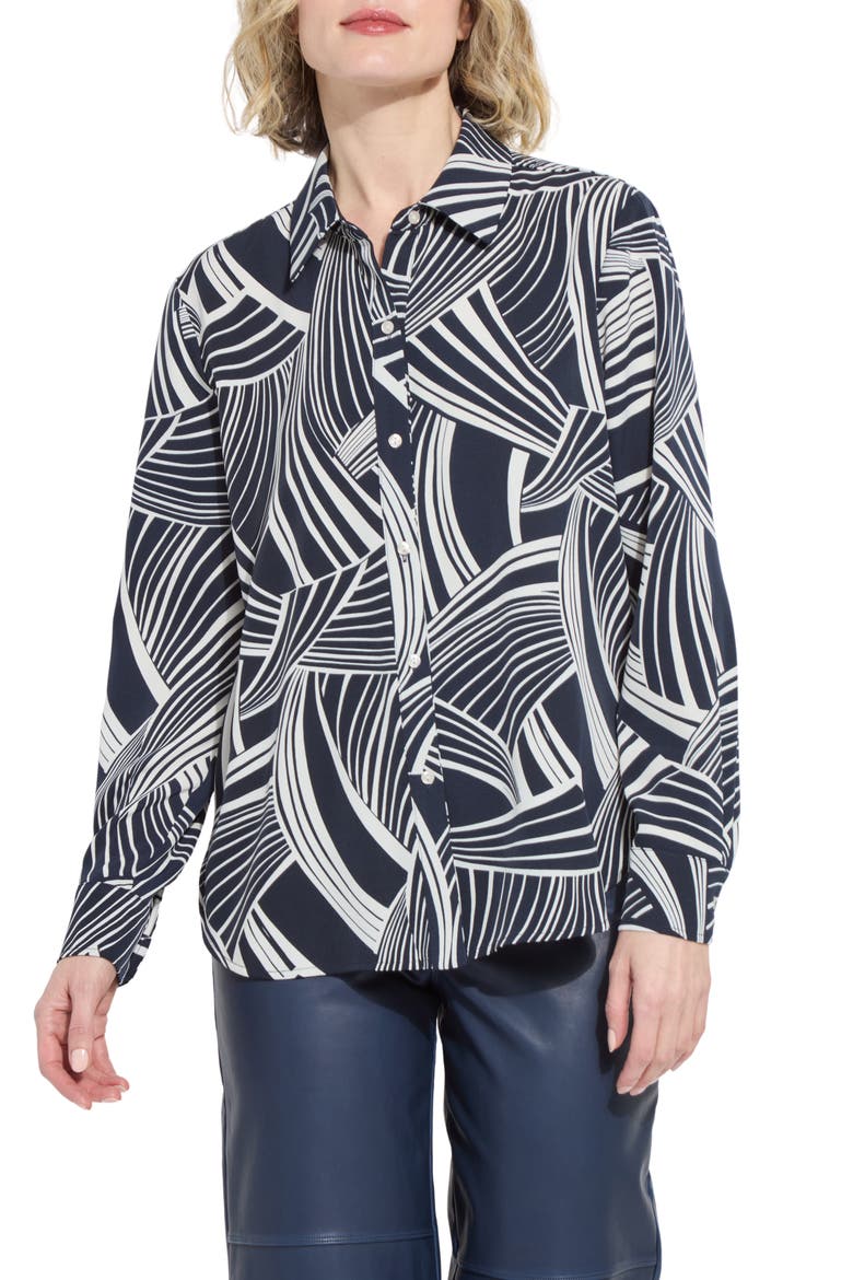 Parker Button Down Shirt, Main, color, WINTER NAUTICAL