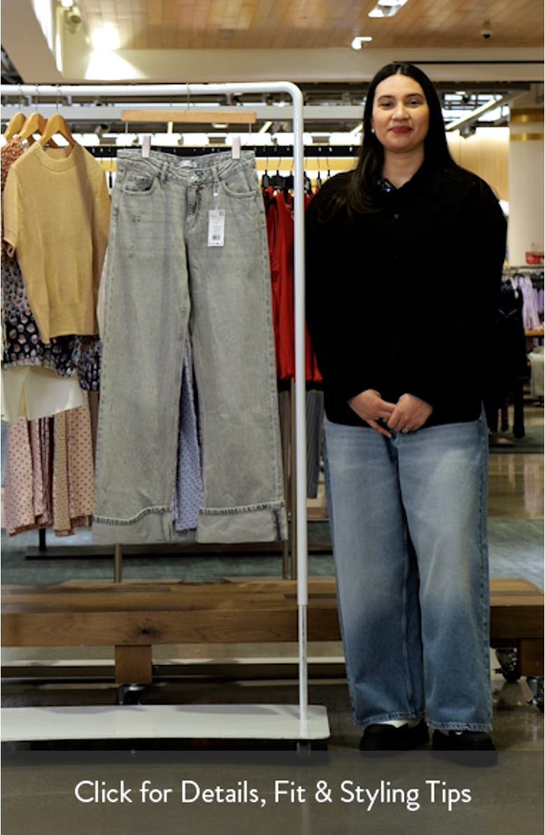 Cuff Hem Wide Leg Jeans, sales video thumbnail