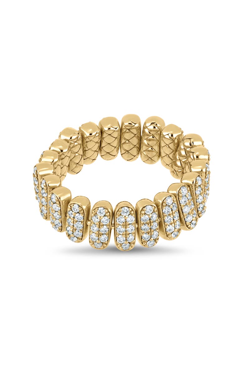 18K Gold Florentine Diamond Reversible Statement Ring (Online Trunk Show), Alternate, color, 18K YELLOW GOLD/ DIAMOND