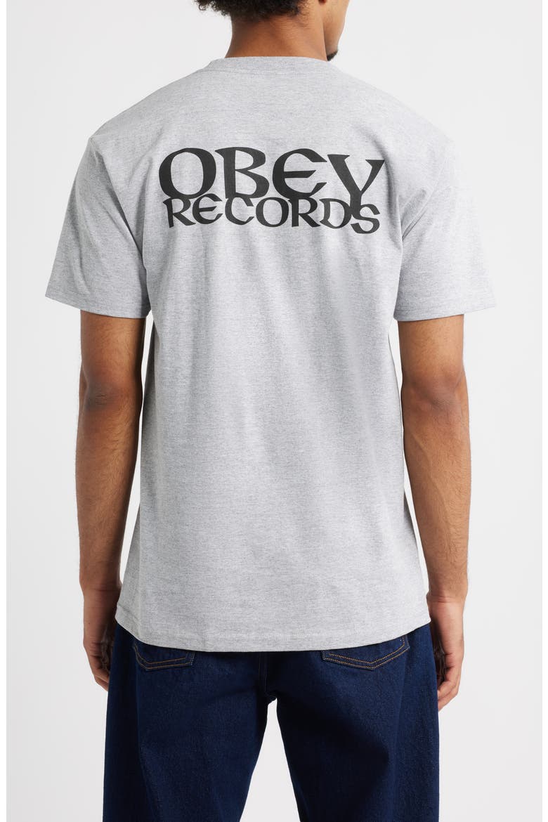 Records Ear Cotton Graphic T-Shirt, Alternate, color, HEATHER GREY