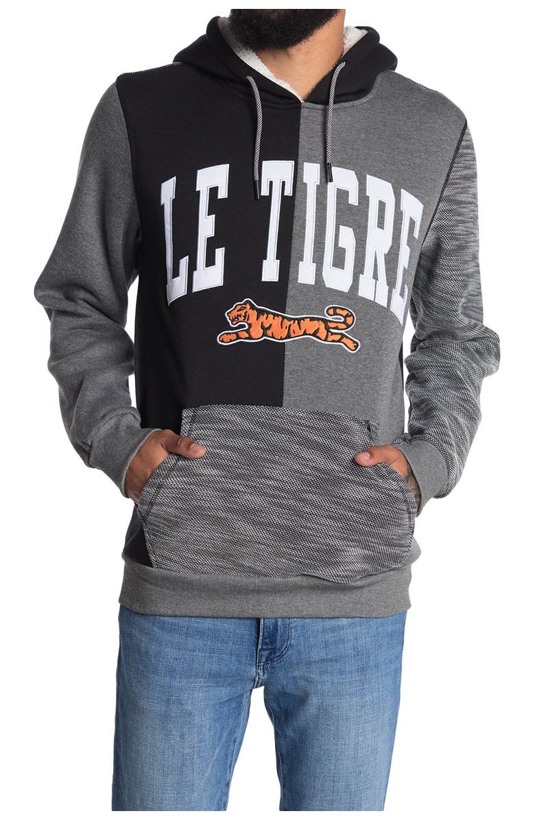 Le Tigre Vance Graphic Drawstring Hoodie, Main, color, 