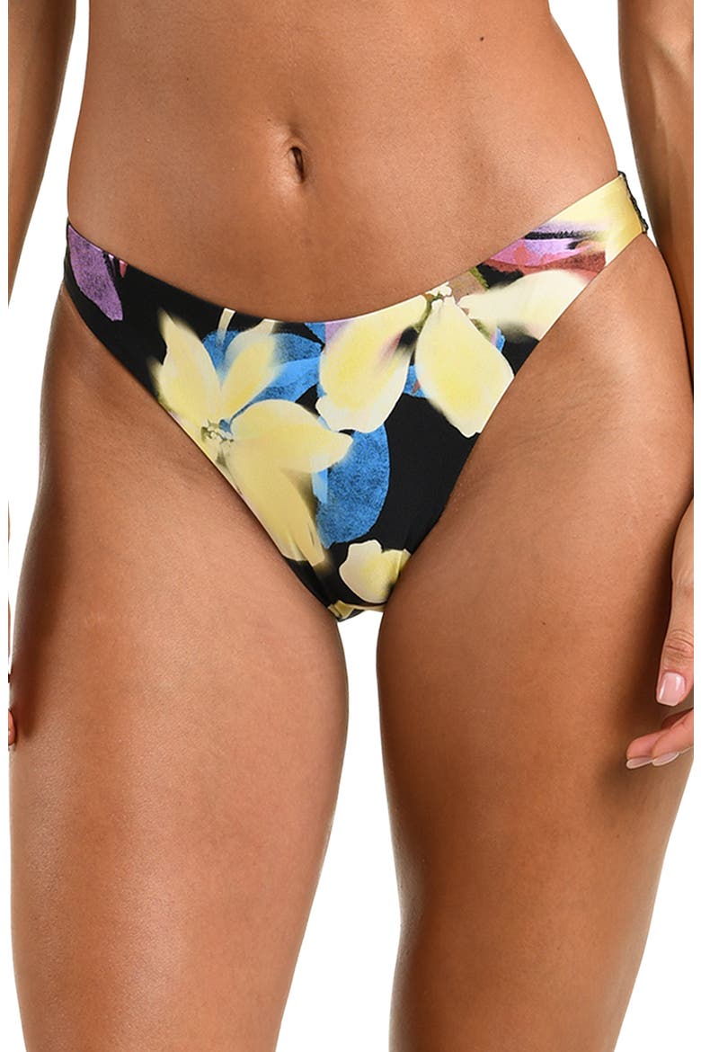 Afterglow High Leg Bikini Briefs, Main, color, BLACK MULTI
