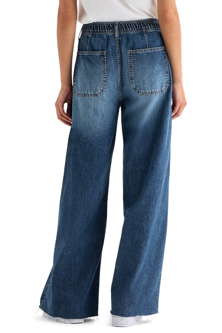 Wide Leg Drawstring Jeans, Alternate, color, SASSAFRAS - CUT