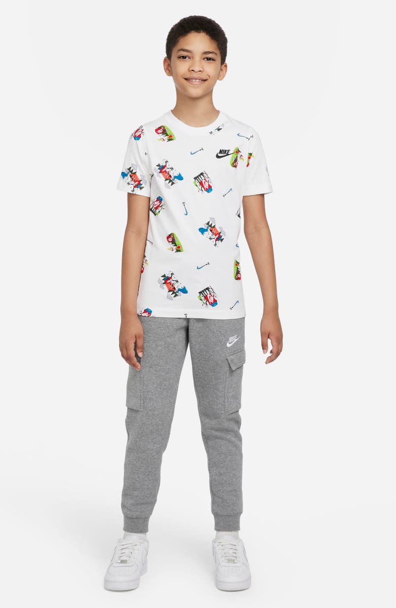 Nike Kids' Sportswear Cotton Graphic Tee, Alternate, color, 
