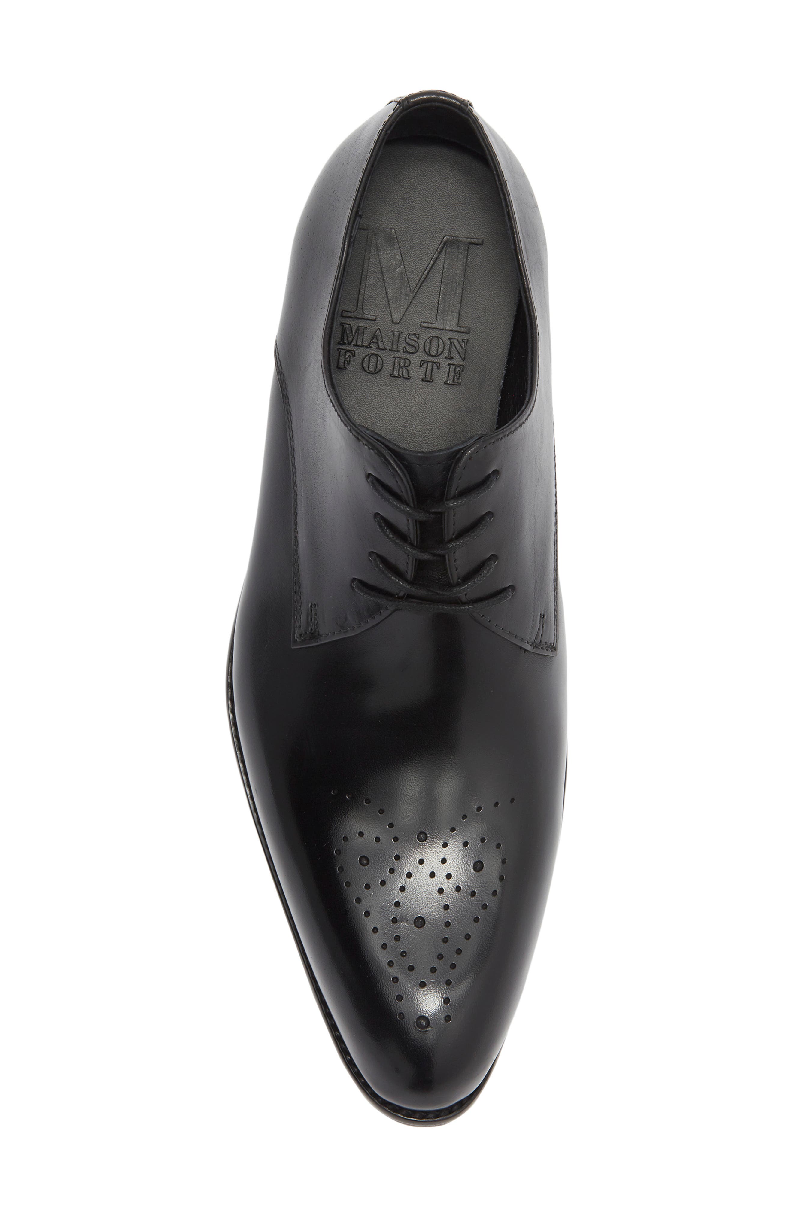 Maison Forte Detroit Medallion Toe Derby, Alternate, color, Black