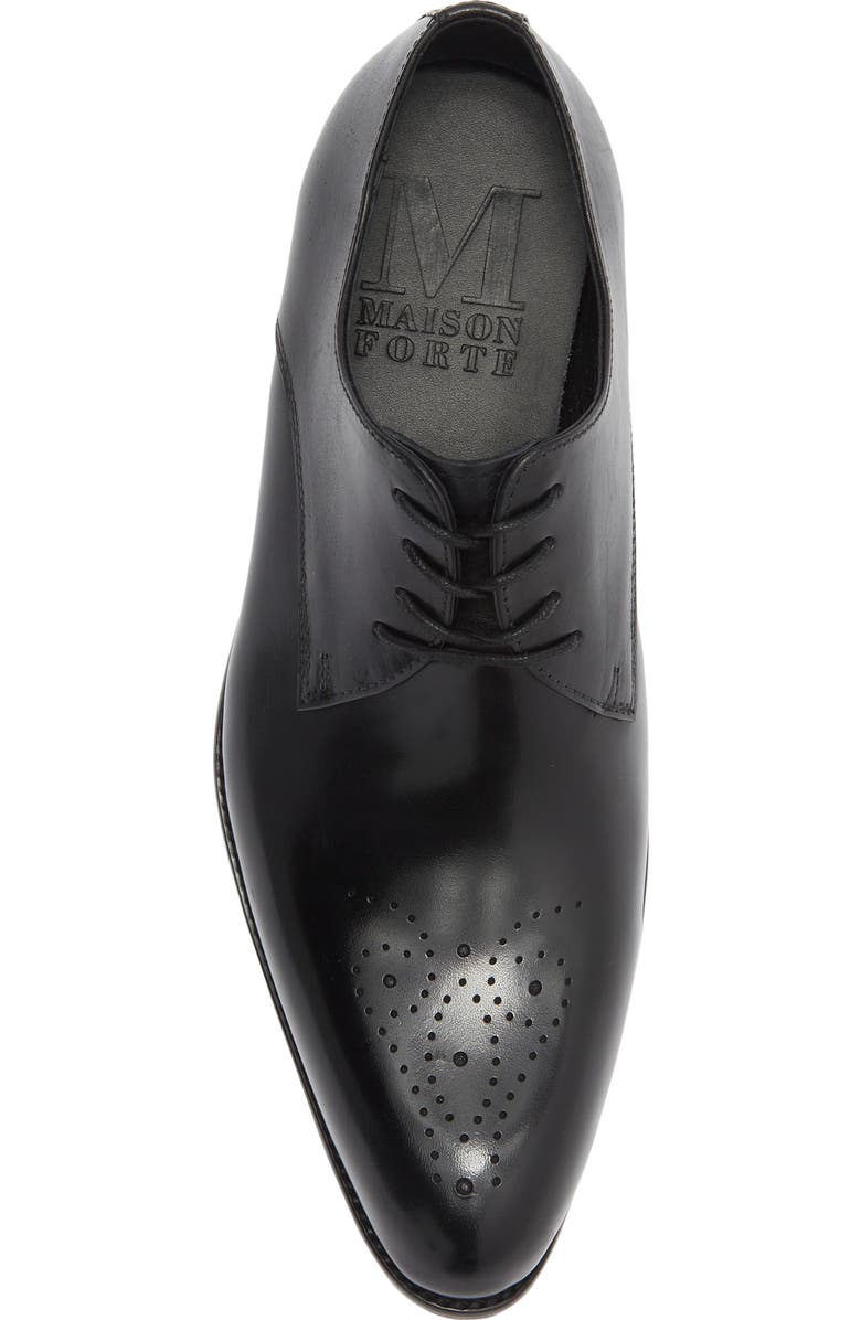 Maison Forte Detroit Medallion Toe Derby, Alternate, color, Black