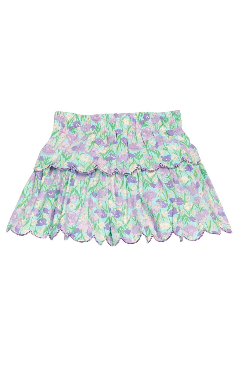 BISBY Kids' Floral Tiered Skort, Main, color, Tillies Tulips