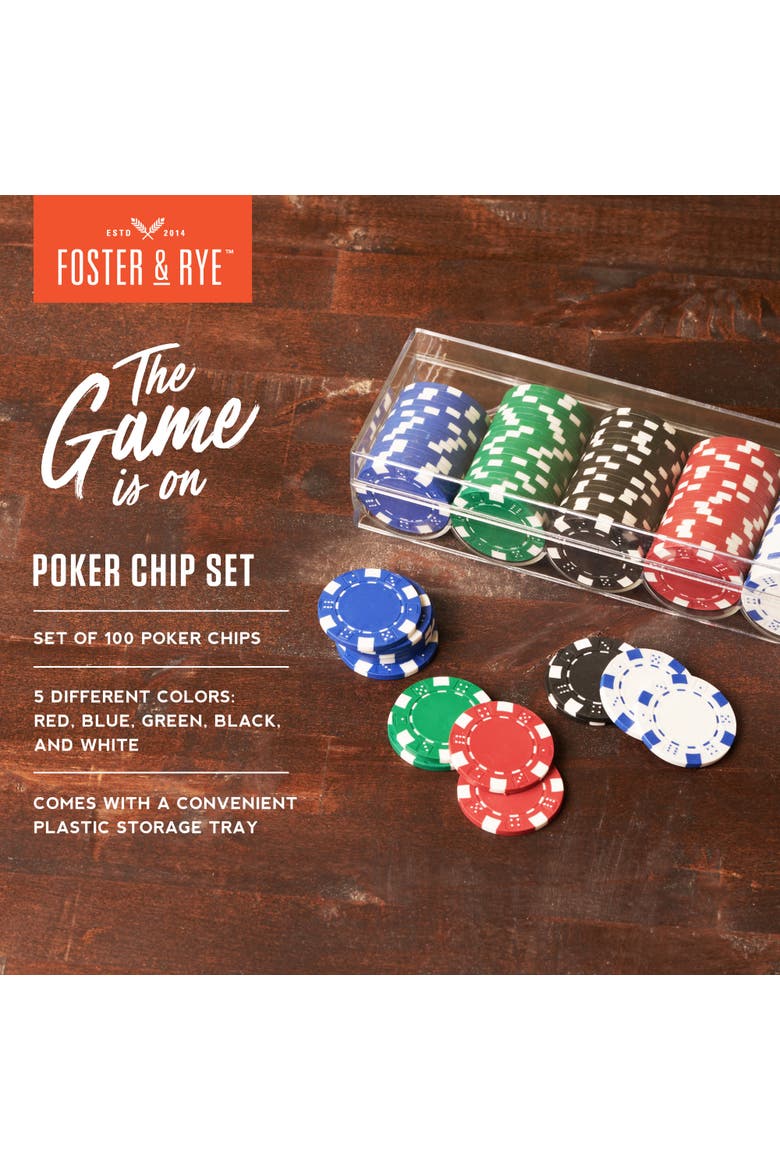 Poker Chip Set, Alternate, color, Multicolor