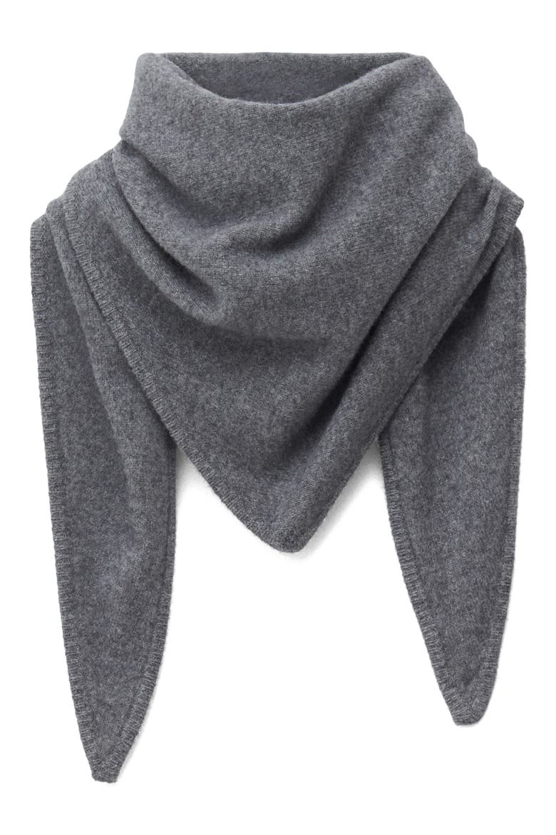 Triangle Wool Scarf, Alternate, color, GREY MEDIUM DUSTY