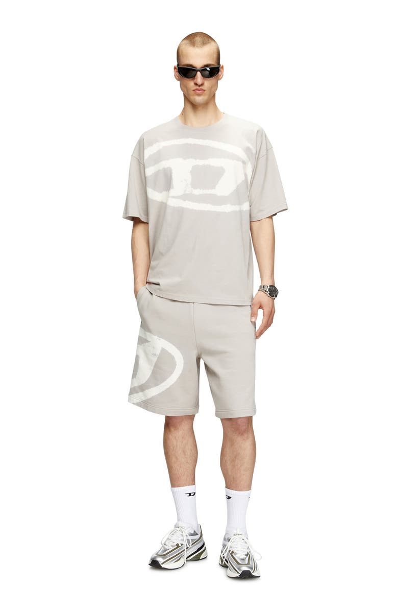 DIESEL<sup>®</sup> T-Boxt-Bleach Cotton T-Shirt, Alternate, color, Ash/ Grey