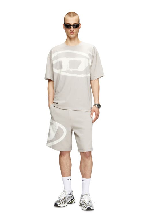 Diesel T-shirt With Bleached Oval D Logo