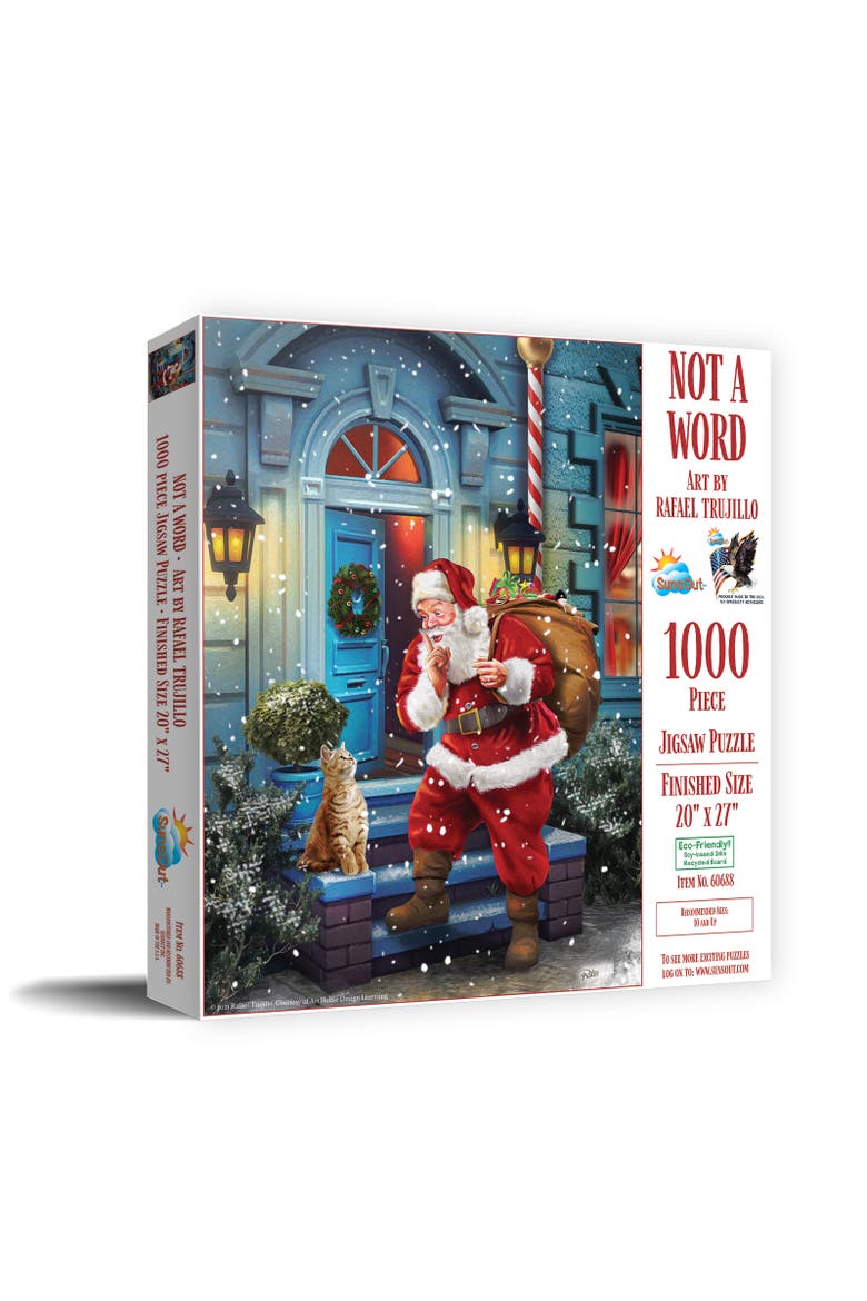 Not a Word 1000 piece Jigsaw Puzzle for Adults, Main, color, Multicolor