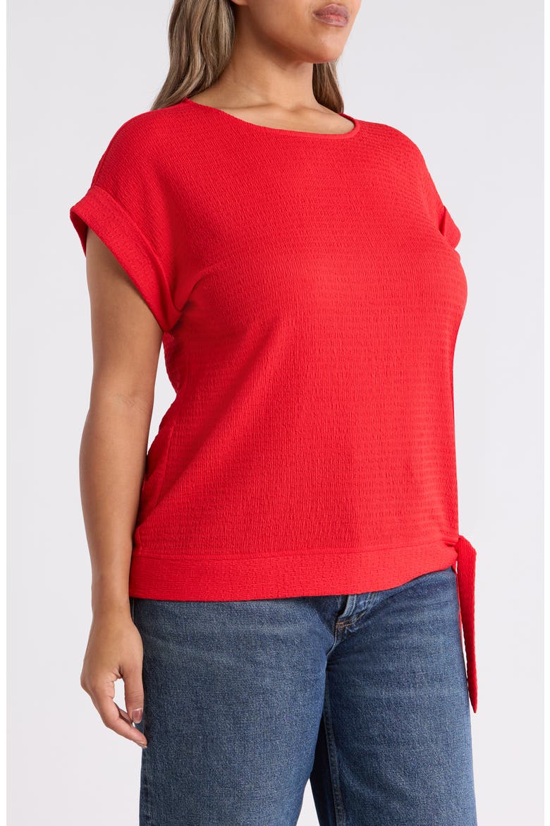Texture Dolman Top, Alternate, color, ROUGE