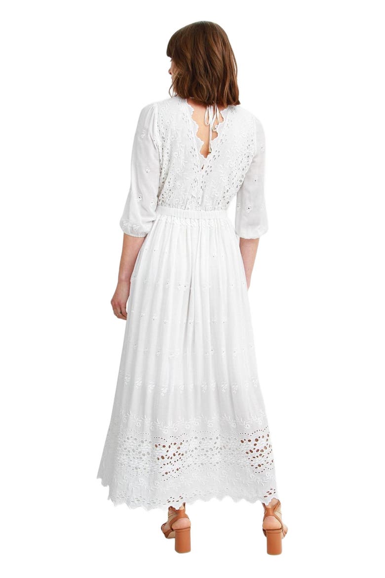 All Eyes On Me Midi Dress, Alternate, color, White