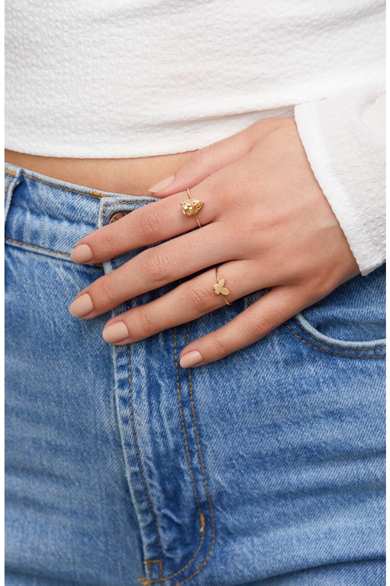14K Gold Citrine Statement Ring (Nordstrom Exclusive), Alternate, color, 14KY 1PS2.2