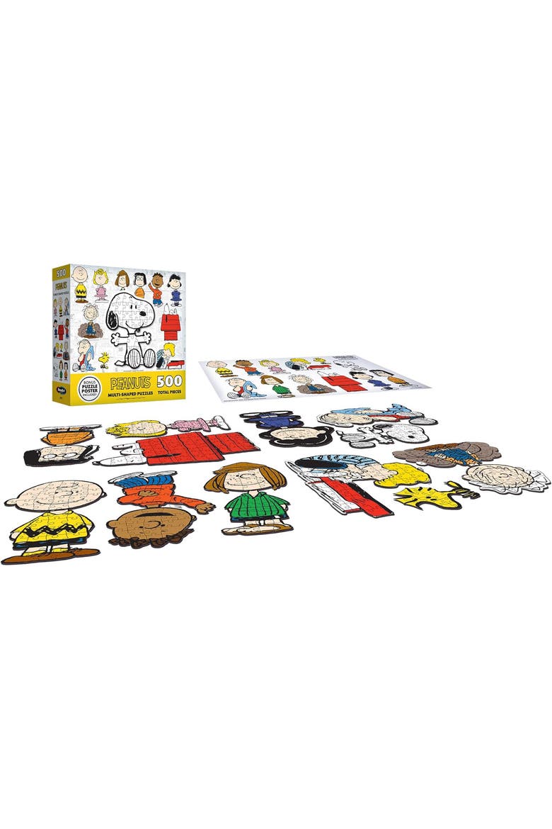 Roseart Mini Shaped Peanuts 500 Piece Puzzle, Alternate, color, Multicolored