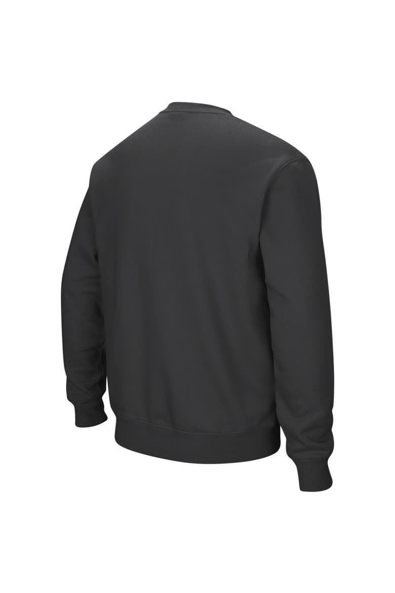 Men's Colosseum Charcoal Auburn Tigers Arch & Logo Crew Neck Sweatshirt, Alternate, color, Charcoal