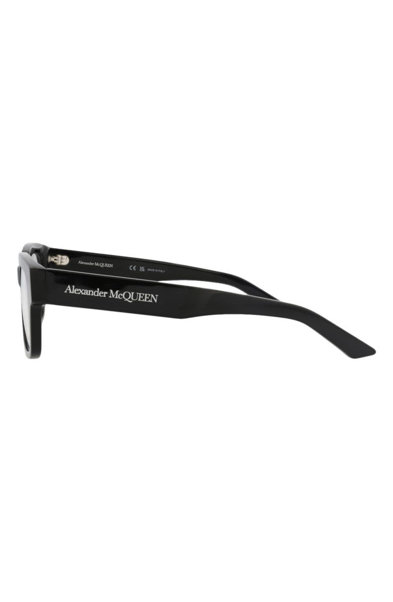 MCQ Optical Glasses, Alternate, color, Black Black Transparent