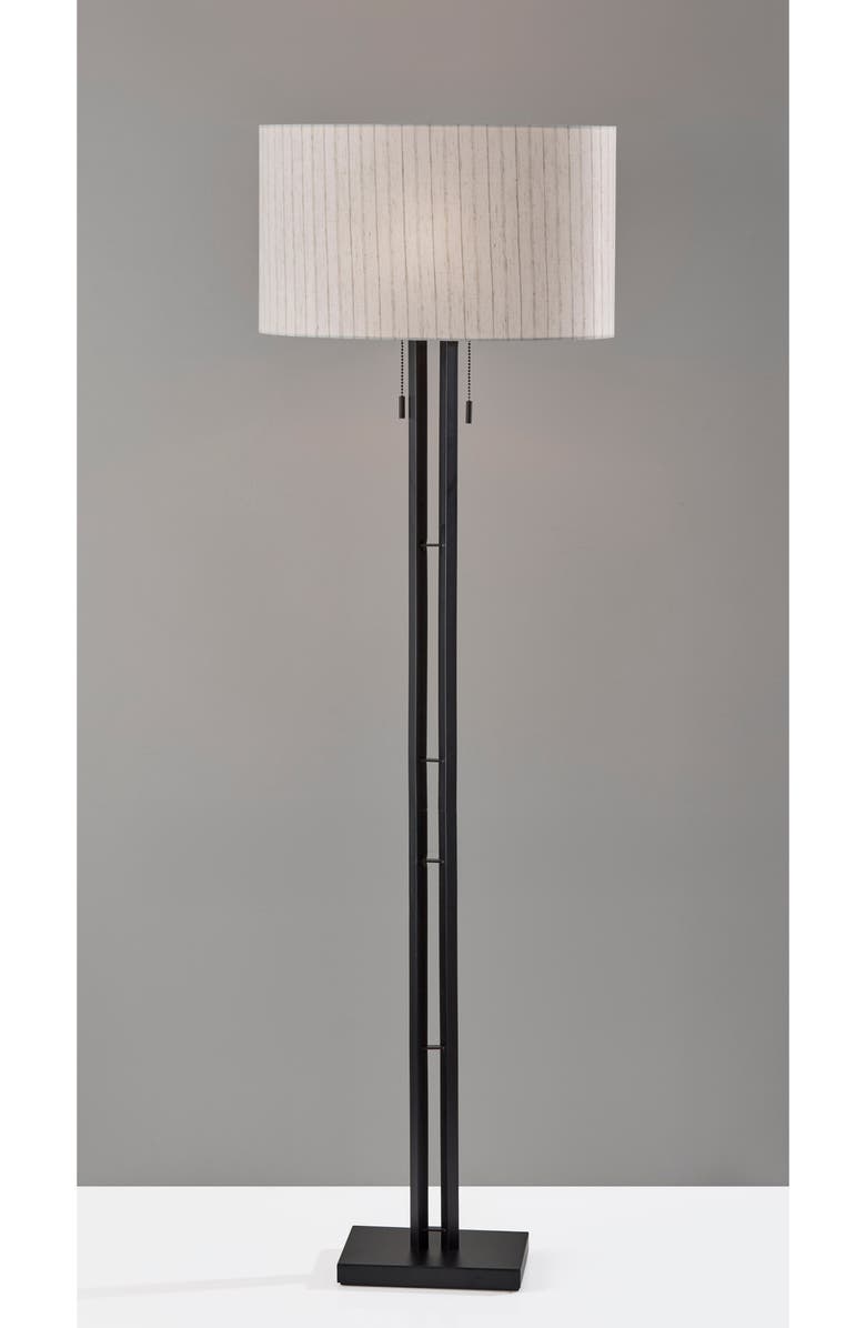 ADESSO LIGHTING Foster Floor Lamp, Alternate, color, Black