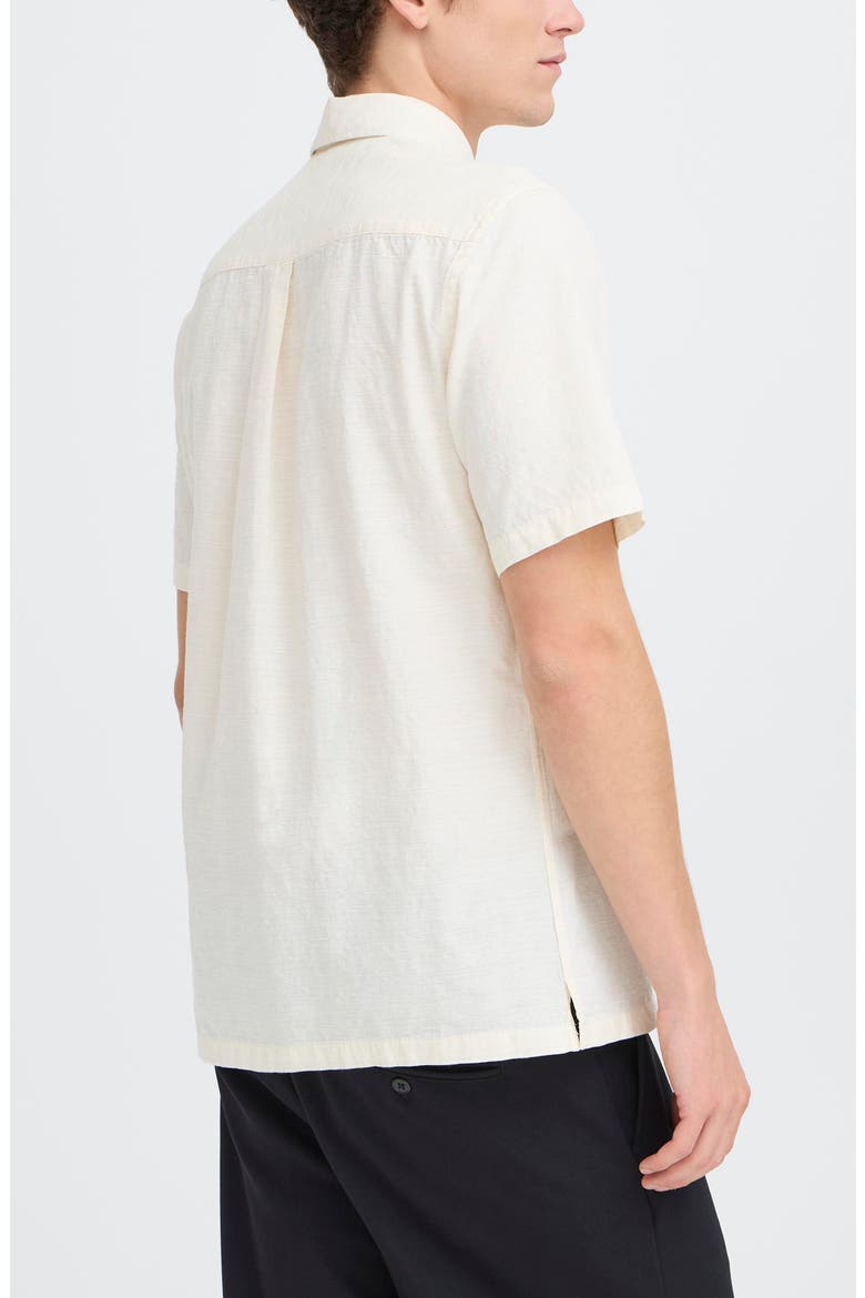 Regular Fit Short Sleeve Button-Up Shirt, Alternate, color, SNOW WHITE