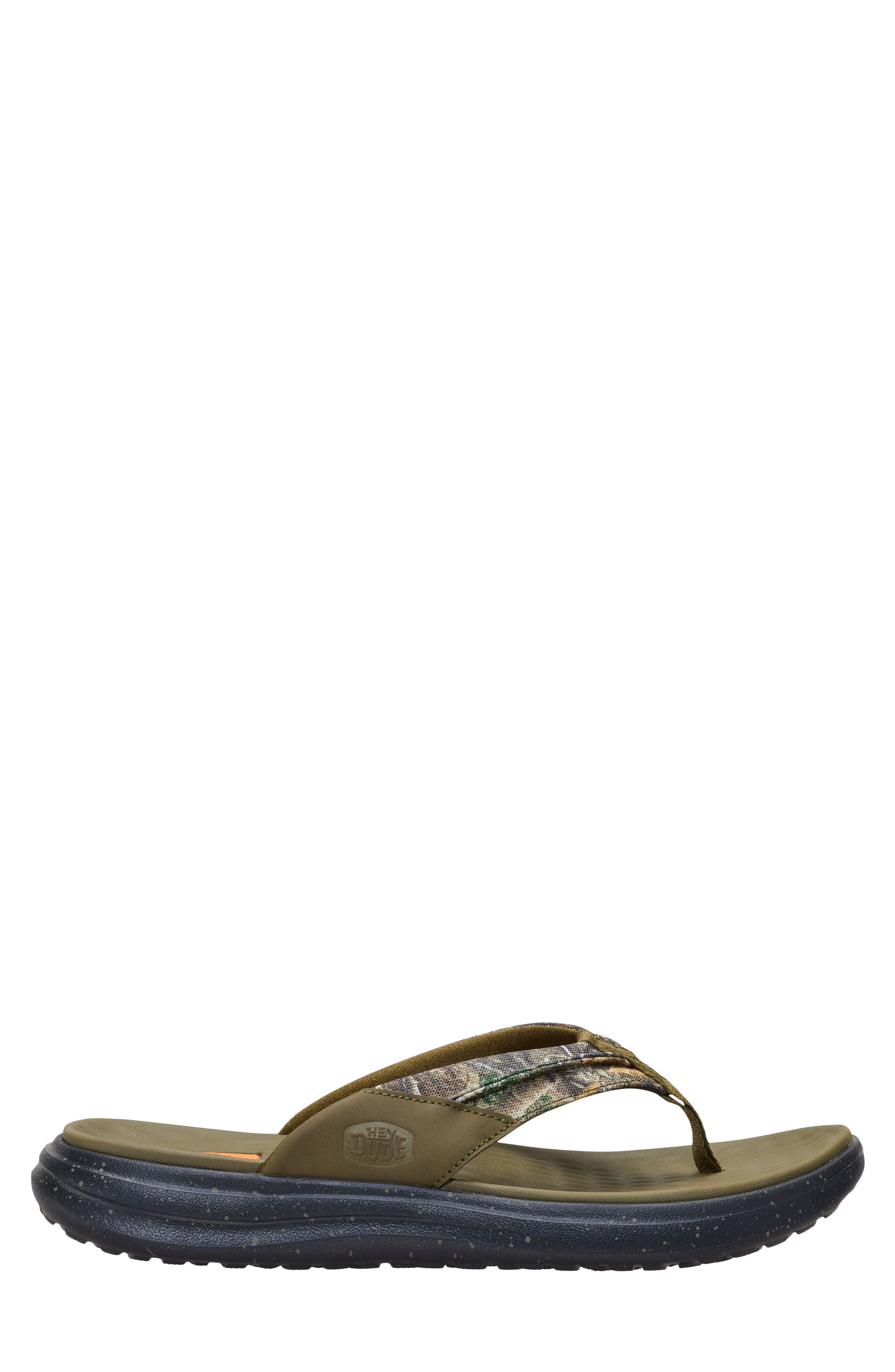 Hey Dude Finn RealTree Flip Flop, Alternate, color, Green