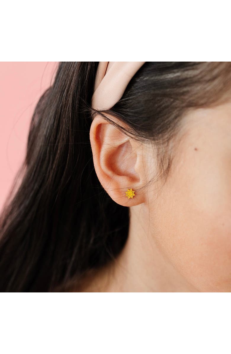 Pip Pop Sunshine Stud Earrings, Alternate, color, Yellow