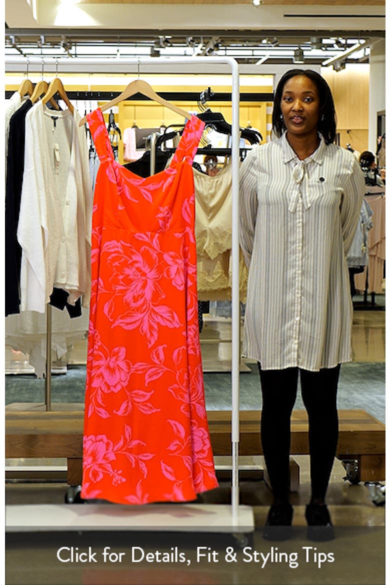 Darline Floral Bary Smocked Maxi Dress video