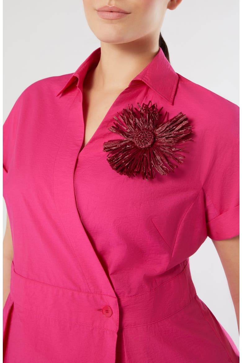 Gabbia Wrap Midi Dress, Alternate, color, FUCHSIA