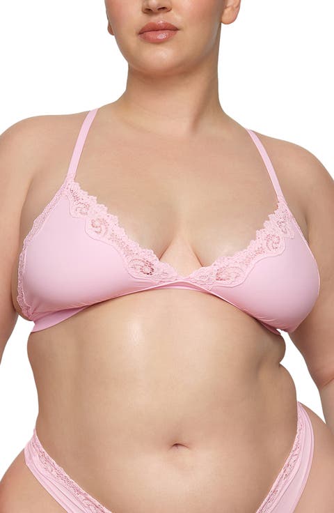 Fits Everybody Corded Lace Triangle Bralette (Regular & Plus)